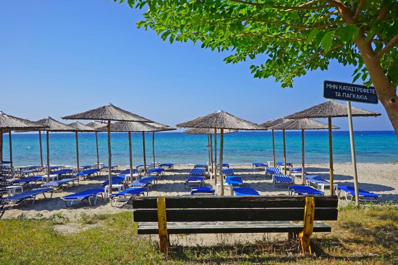 Villa Fofo - Beautiful Sea Front Villa With 650M2 Garden Nea Kallikrateia Экстерьер фото
